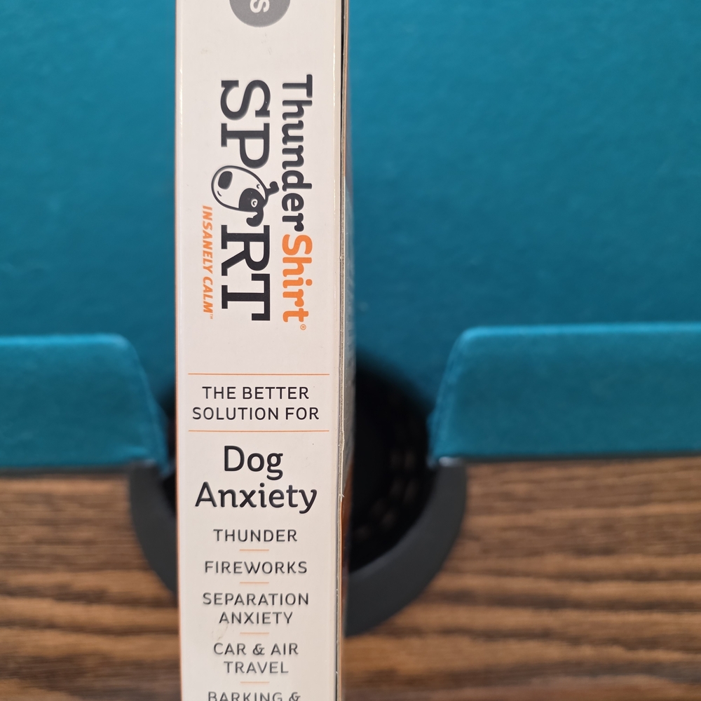 ThunderShirt Sport Dog Anxiety Jacket - Gray with Orange Trim - Picture 2 of 4